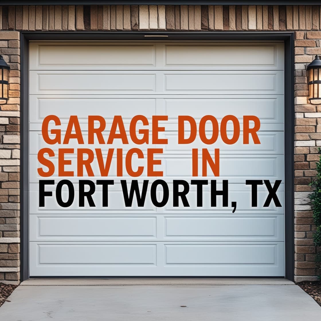 Garage door service in Fort Worth, TX